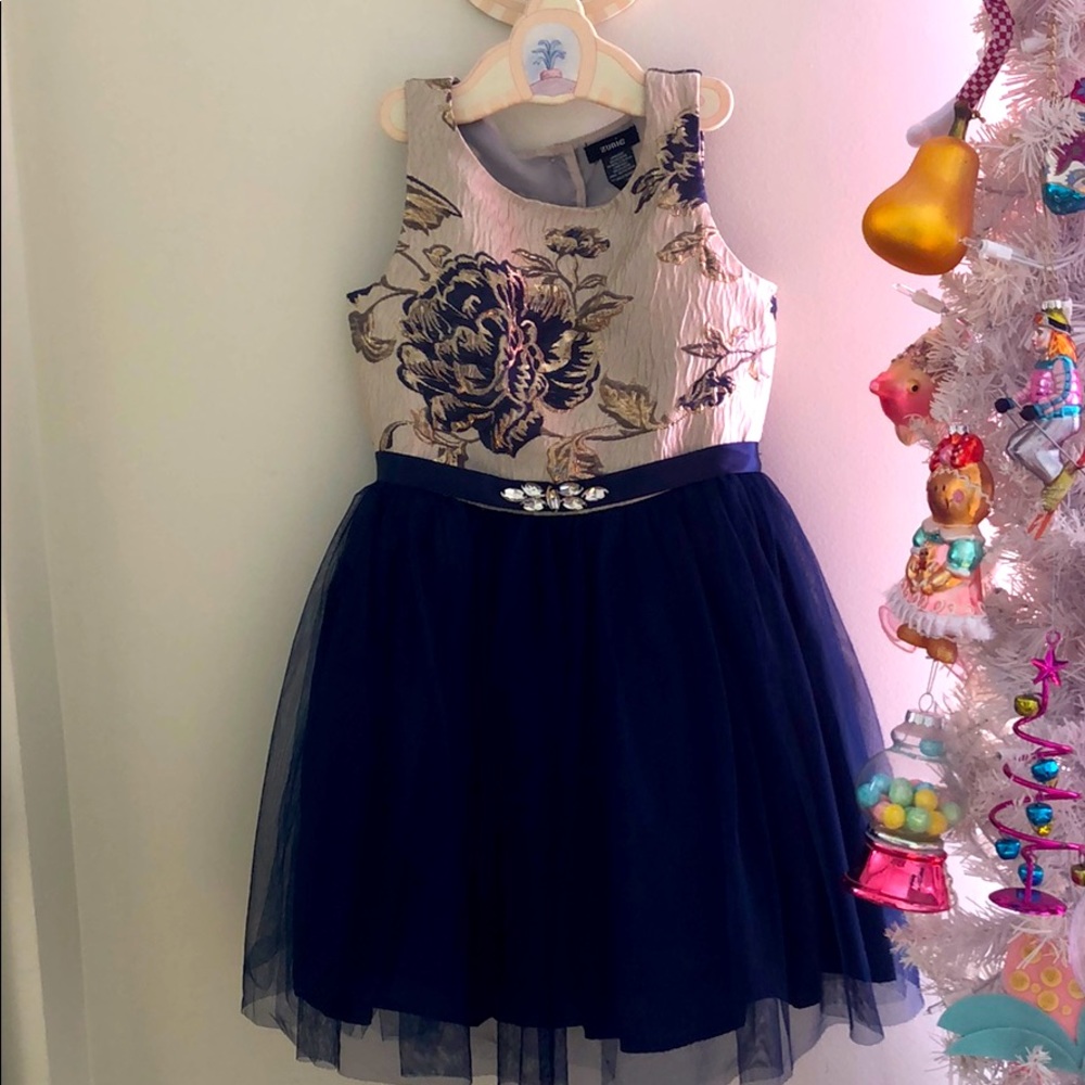 Dark blue dress